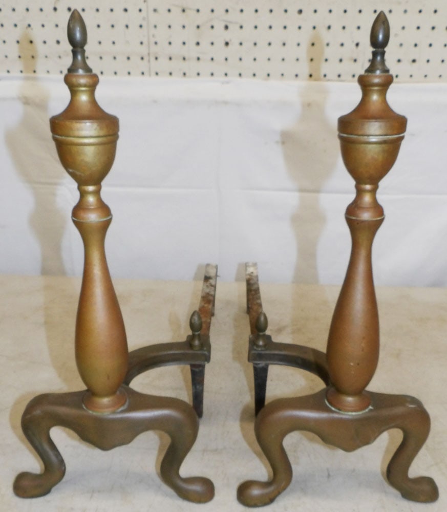 Pair of Brass Andirons (1 of 3)