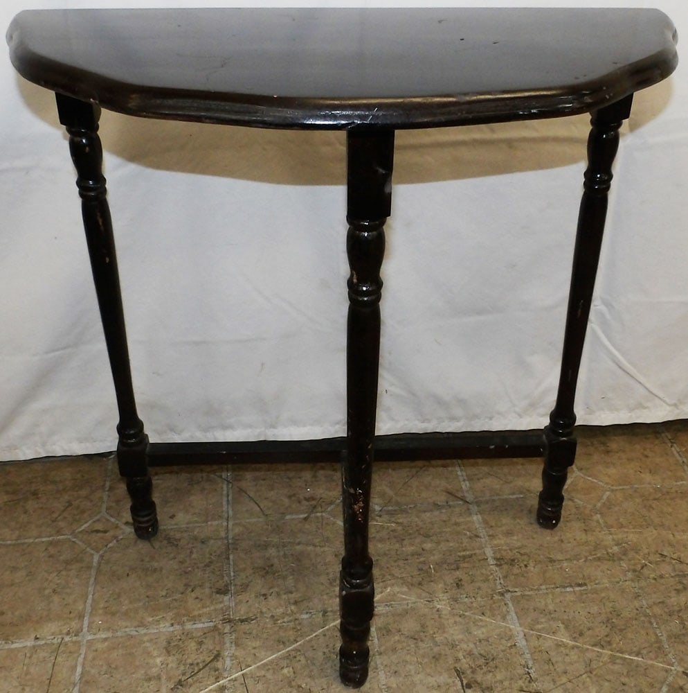 Small Mahogany Demi Lune Table (1 of 2)