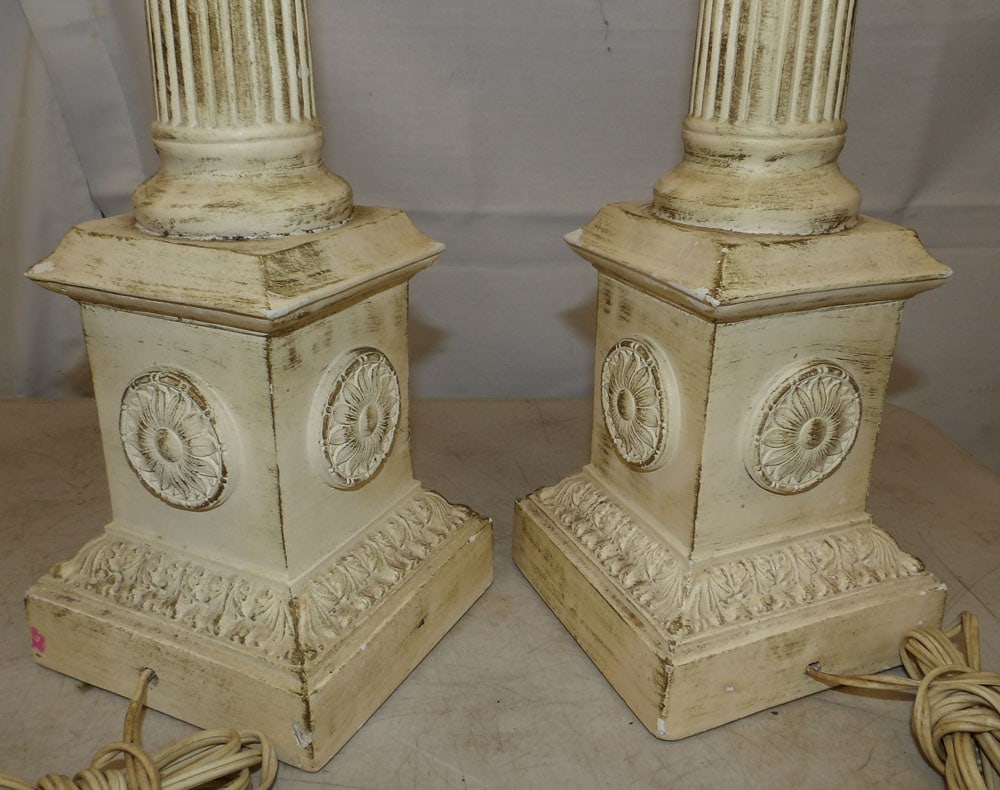 Two Painted Ceramic Lamps - 3