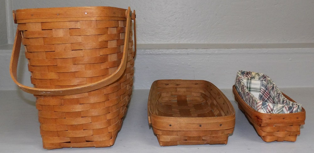 Three Longaberger Baskets (1 of 6)