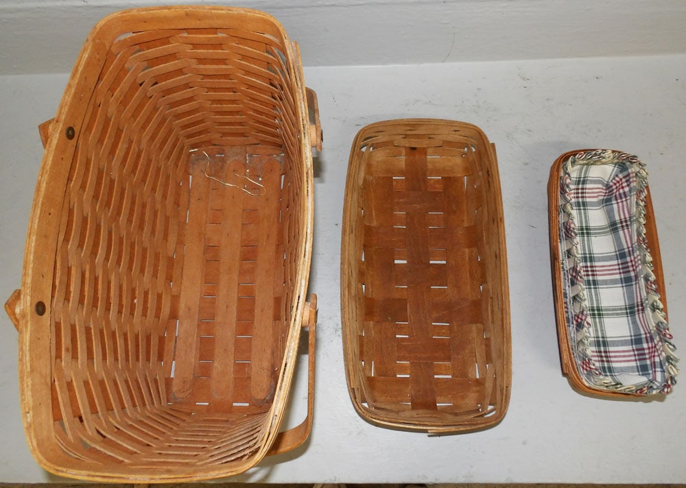 Three Longaberger Baskets - 6
