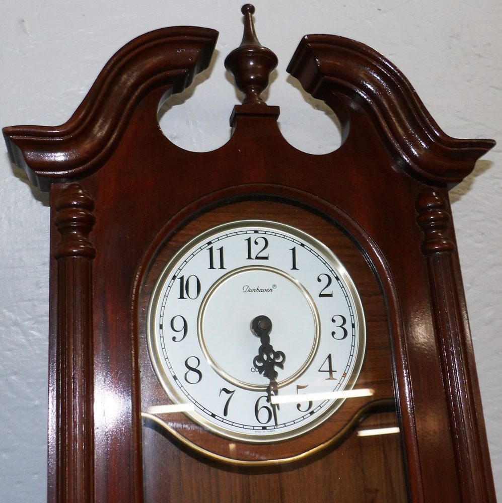 Dunhaven Mahogany Case Wall Clock - 2