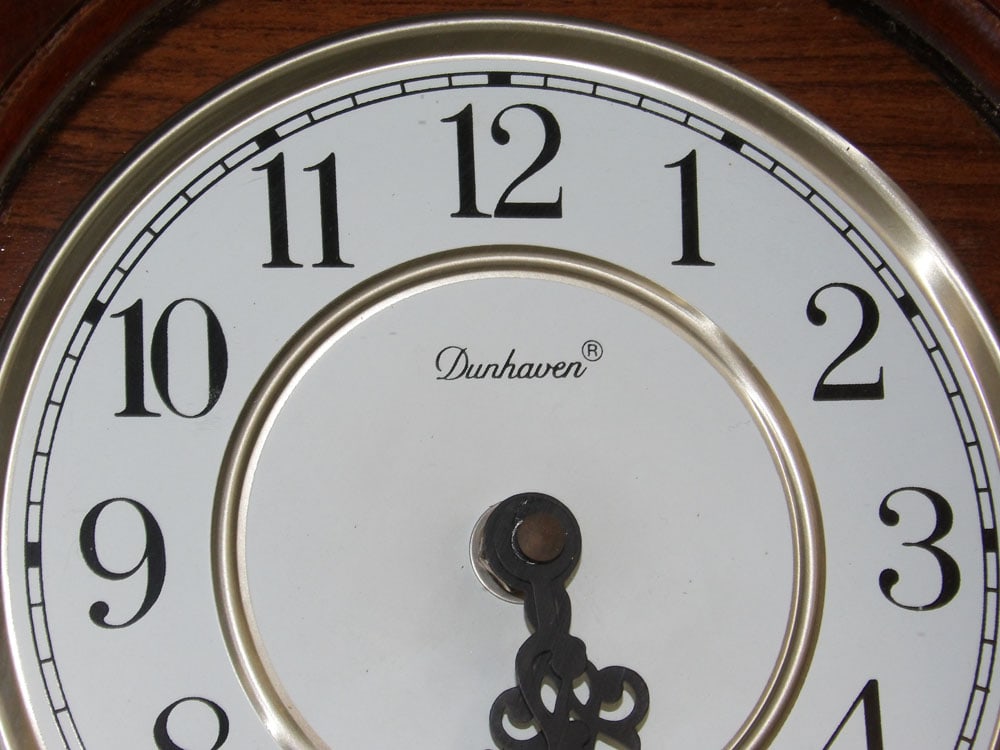 Dunhaven Mahogany Case Wall Clock - 3