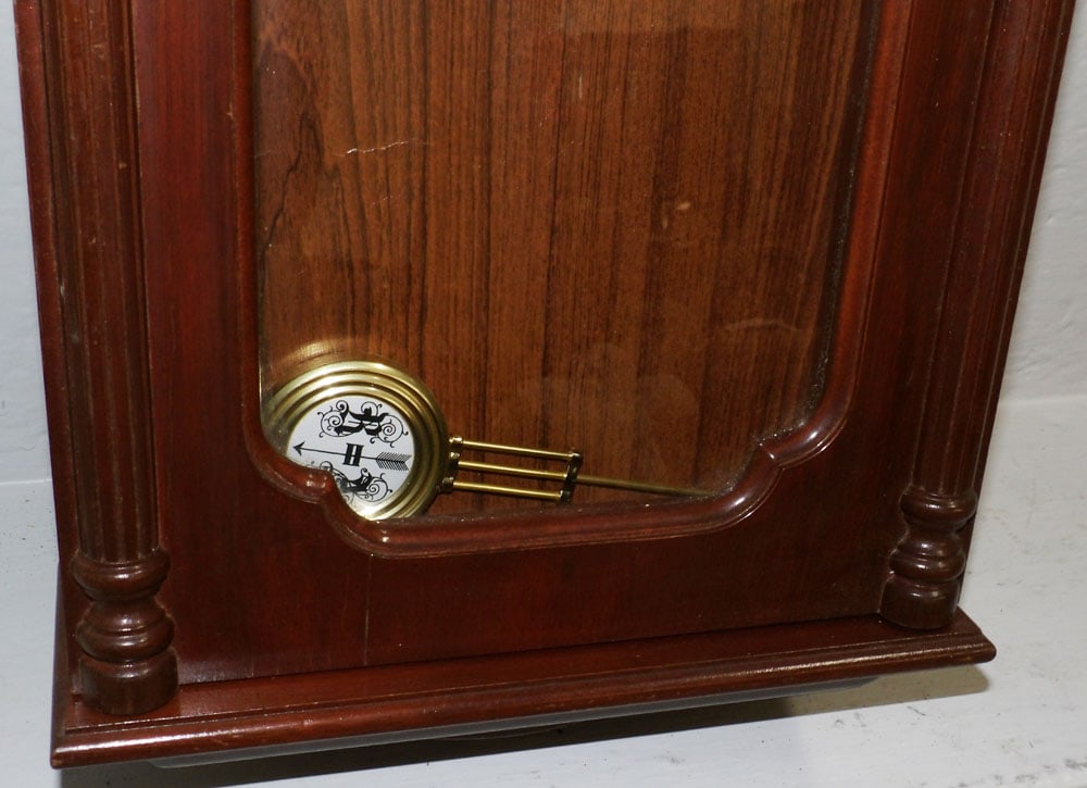 Dunhaven Mahogany Case Wall Clock - 4