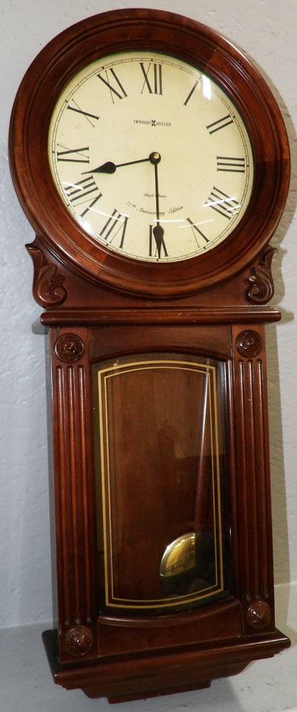 Howard Miller Mahogany Wall Clock (1 of 5)