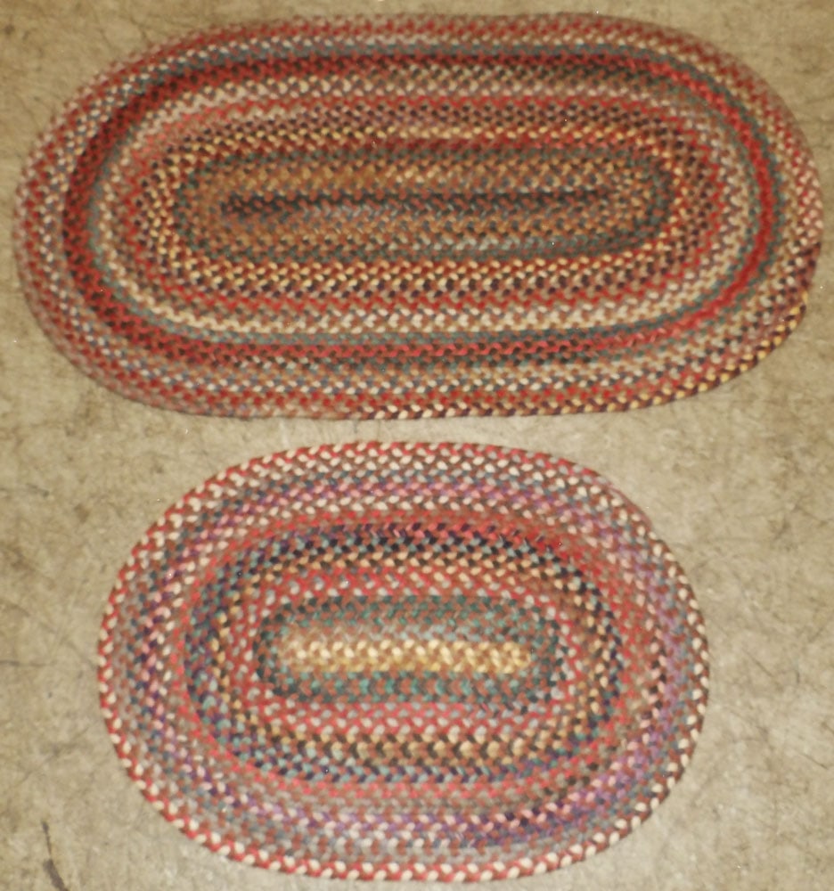 Two Hook Rugs, (Up to 2' 1" x 3'): Two Hook Rugs, (Up to 2' 1" x 3'). "ALL DESCRIPTIONS AND ANY CONDITION STATEMENT GIVEN BY LANGSTON AUCTION GALLERY ARE STRICTLY OPINIONS AND LANGSTON'S SHALL HAVE NO RESPONSIBILITY FOR ERRORS OR