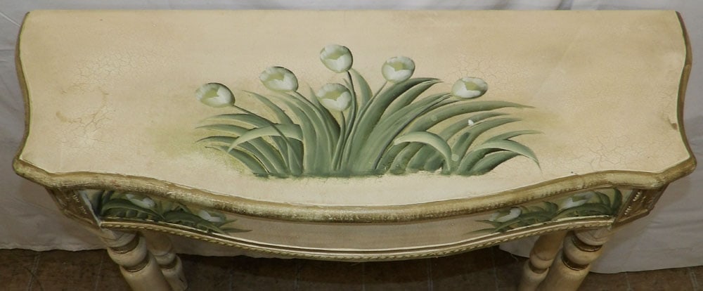 Paint Decorated Console - 2