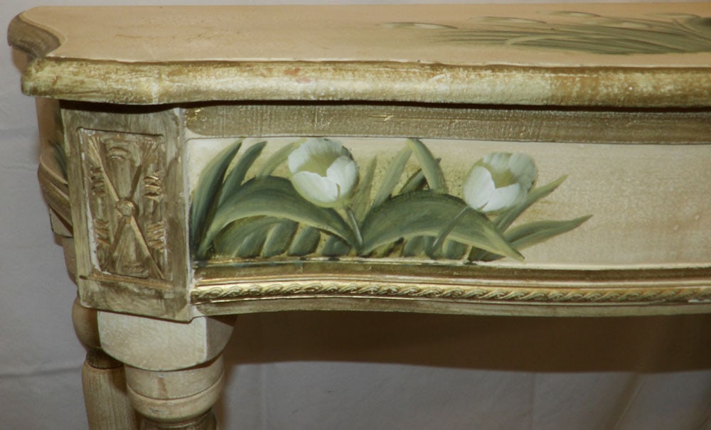 Paint Decorated Console - 3