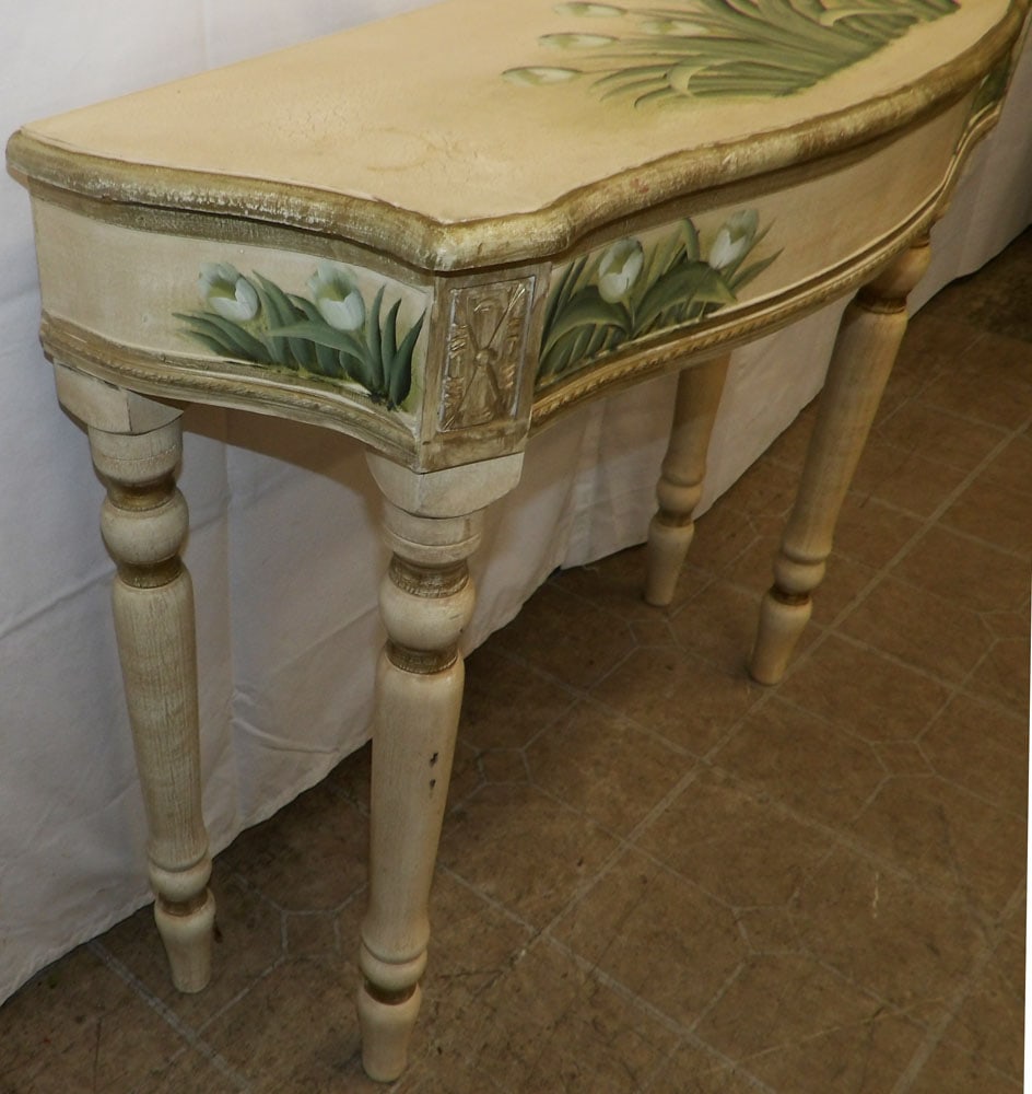 Paint Decorated Console - 4