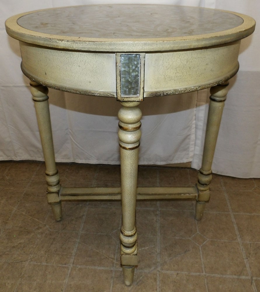 Round Painted Table - 5