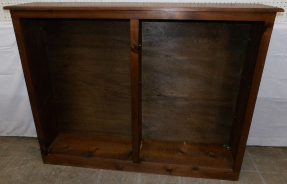 Pine Shelf: Pine Shelf . 48 1/4" H 62" W 13 1/2" D "ALL DESCRIPTIONS AND ANY CONDITION STATEMENT GIVEN BY LANGSTON AUCTION GALLERY ARE STRICTLY OPINIONS AND LANGSTON'S SHALL HAVE NO RESPONSIBILITY FOR ERRORS OR
