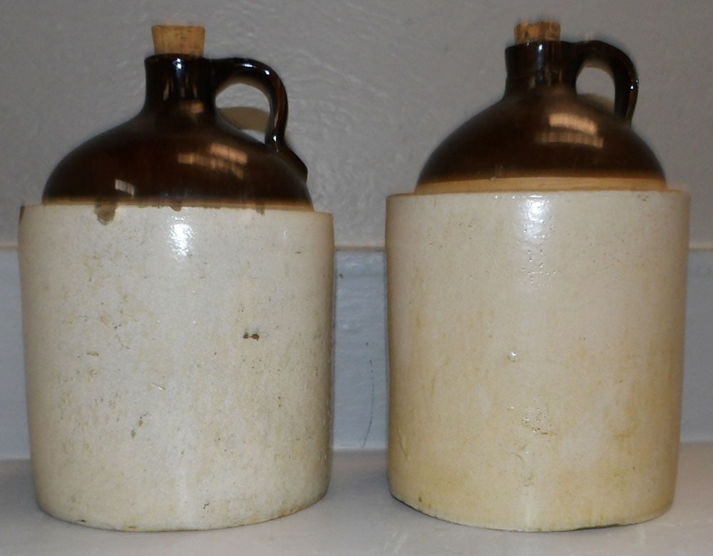 Two Stoneware Whisky Jugs (1 of 4)