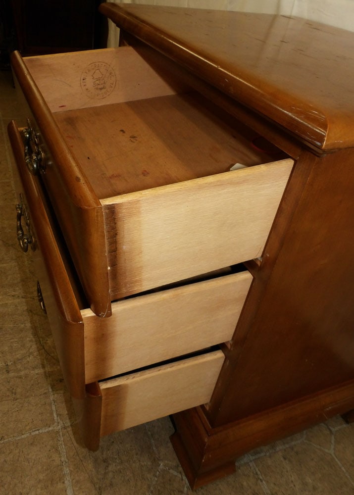 Maple Three Drawer Night Stand - 3