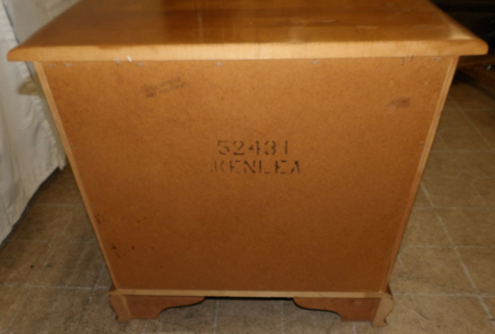 Maple Three Drawer Night Stand - 7