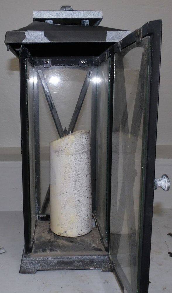 Two Painted Metal Lanterns - 5