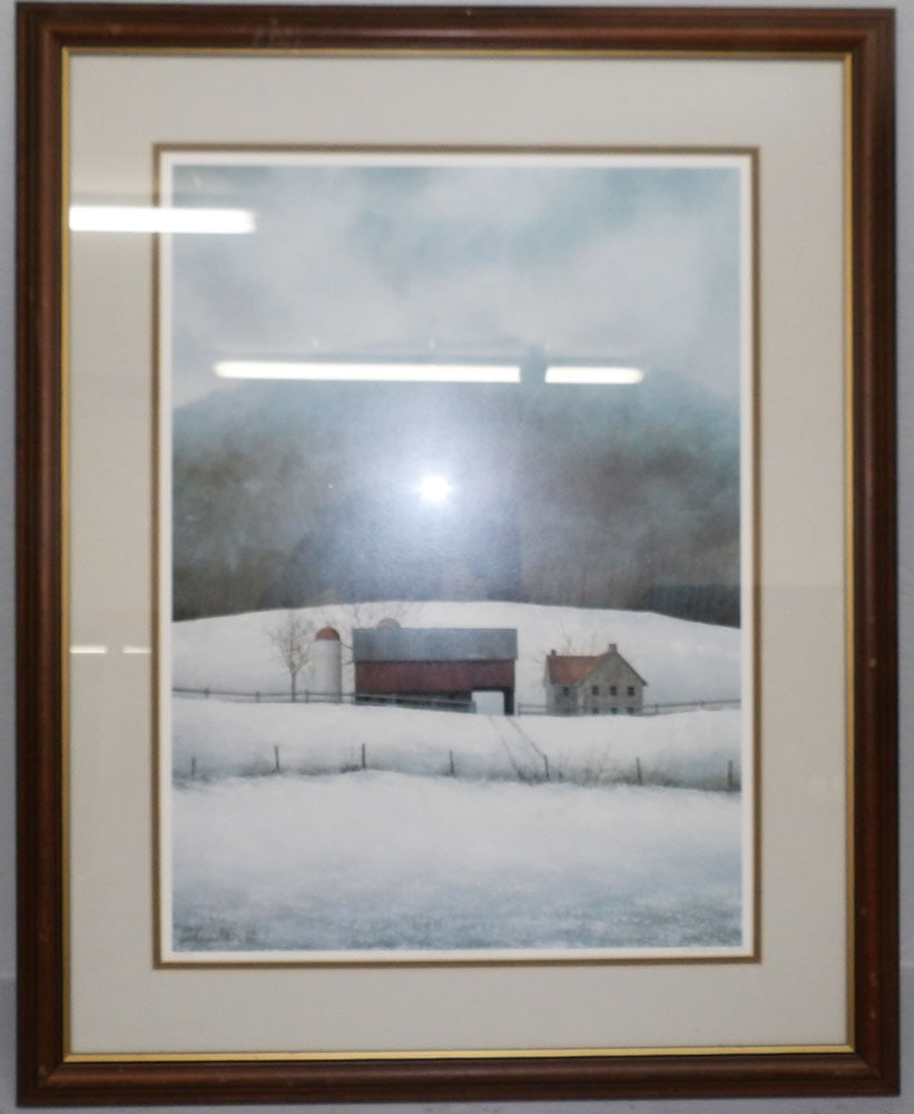 Framed Print: Framed Print . 30 1/4" x 24 3/4" "ALL DESCRIPTIONS AND ANY CONDITION STATEMENT GIVEN BY LANGSTON AUCTION GALLERY ARE STRICTLY OPINIONS AND LANGSTON'S SHALL HAVE NO RESPONSIBILITY FOR ERRORS OR OMISSIO