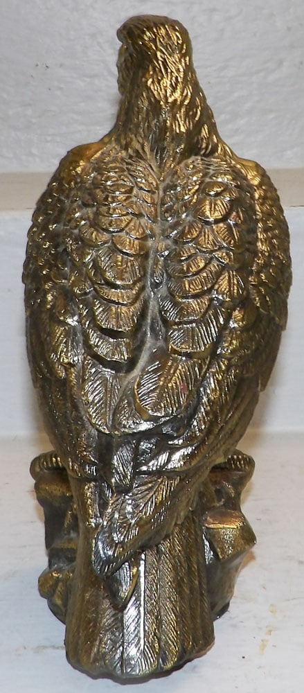 Gilded Metal Eagle Statue - 3