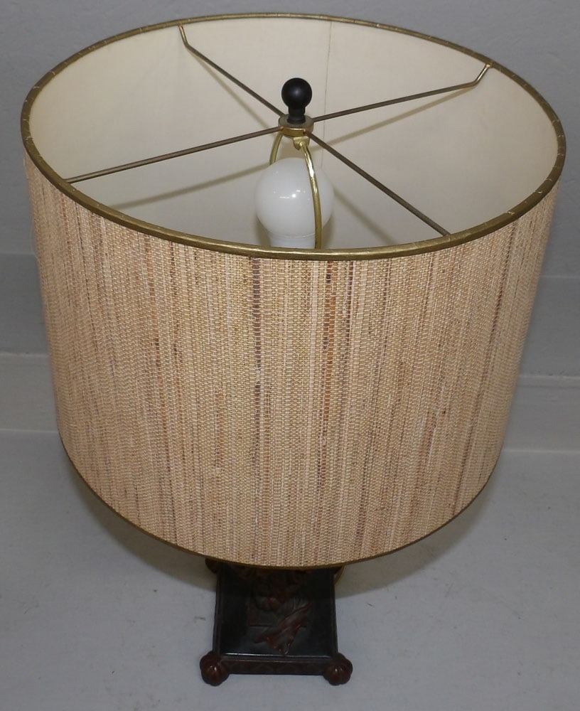Painted Resin Monkey Lamp - 3