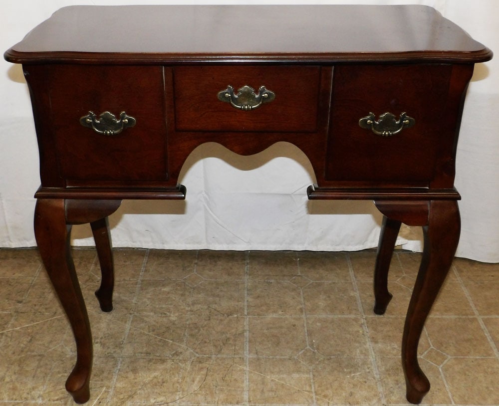 Cherry Dressing Table with Three Drawers (1 of 6)