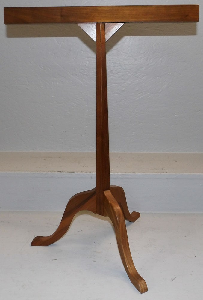 Walnut Bench Made Newspaper Stand (1 of 3)