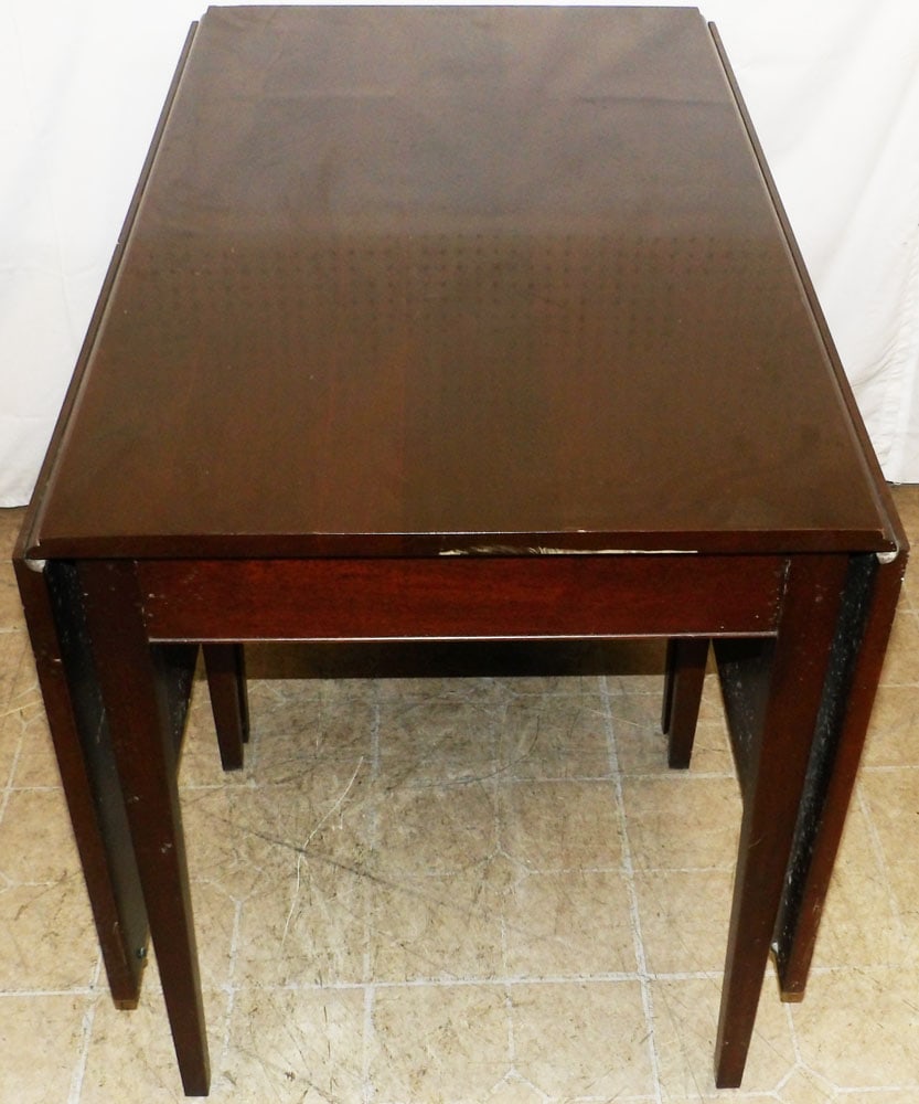Mahogany Drop Leaf Dining Table - 2