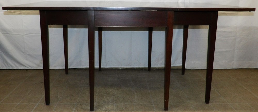 Mahogany Drop Leaf Dining Table - 6