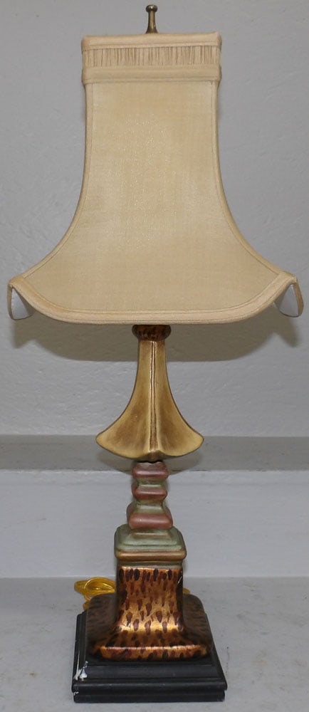 Painted Ceramic Decorative Lamp (1 of 4)