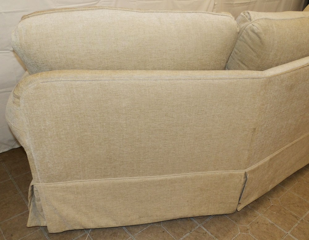 Upholstered Curved Sofa - 6