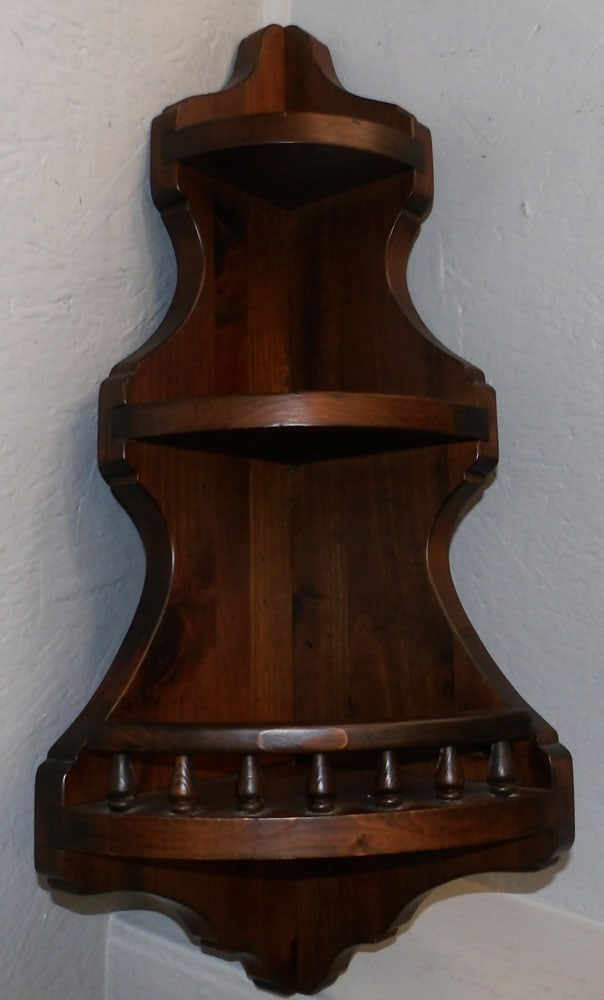 Pine Shelf: Pine Shelf . 33" H 15 1/4" W 10" D "ALL DESCRIPTIONS AND ANY CONDITION STATEMENT GIVEN BY LANGSTON AUCTION GALLERY ARE STRICTLY OPINIONS AND LANGSTON'S SHALL HAVE NO RESPONSIBILITY FOR ERRORS OR OMISS