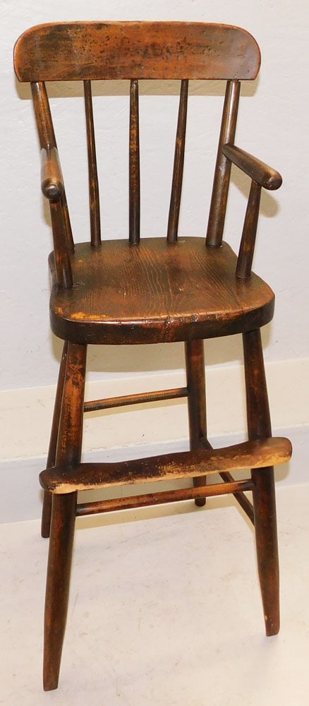 19th Century Walnut High Chair (1 of 3)