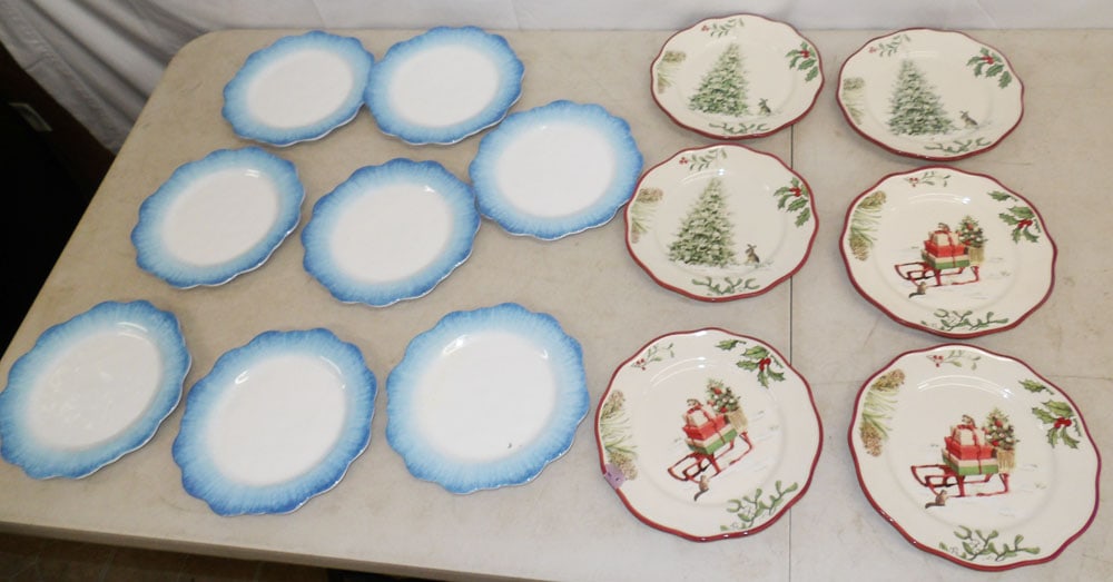 Lot of Plates, (Six Porcelain) (1 of 7)