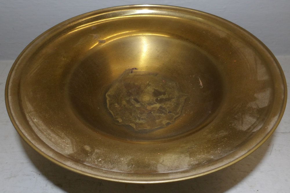 Antique Brass Compote - 2