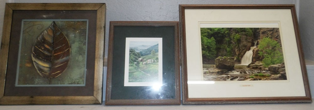 Three Framed Prints: Three Framed Prints. 17 3/4" x 21 3/4" "ALL DESCRIPTIONS AND ANY CONDITION STATEMENT GIVEN BY LANGSTON AUCTION GALLERY ARE STRICTLY OPINIONS AND LANGSTON'S SHALL HAVE NO RESPONSIBILITY FOR ERRORS OR