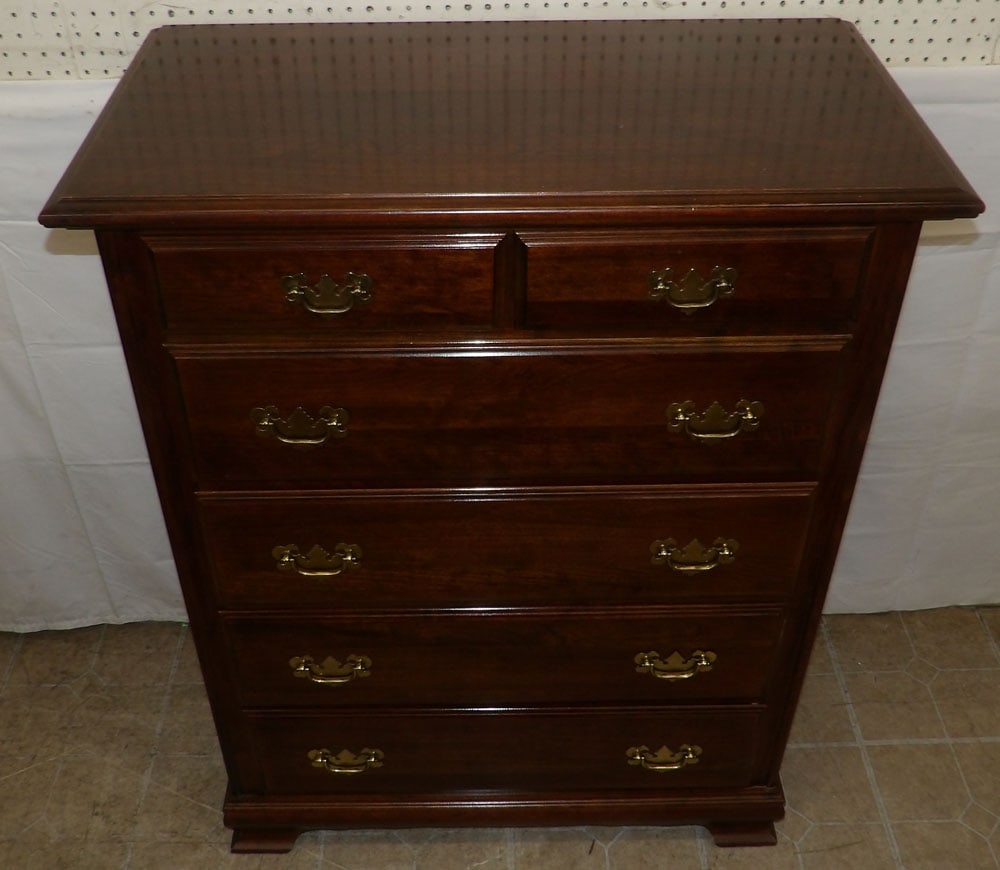 Cherry Two Over Four Drawer Chest - 2