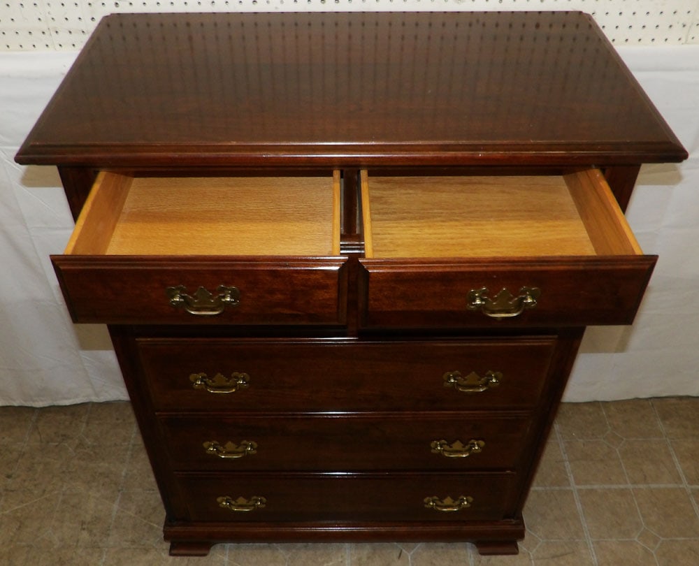 Cherry Two Over Four Drawer Chest - 4