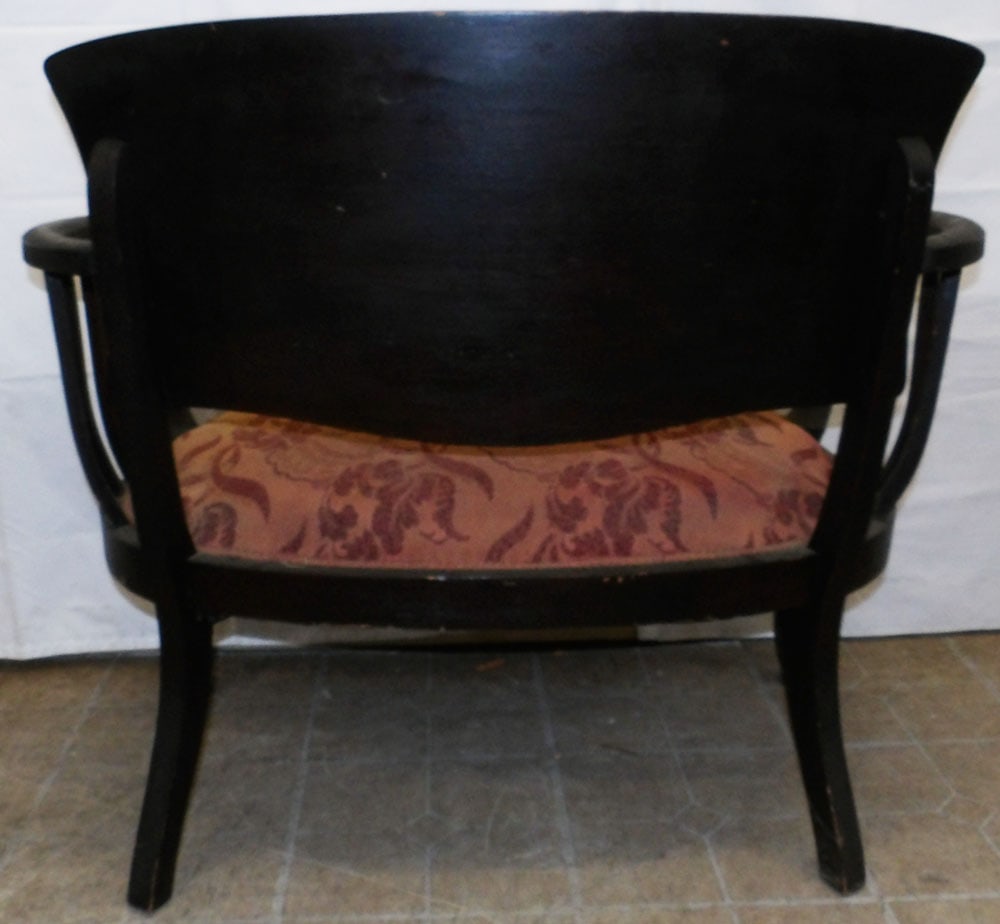 Antique Mahogany Settee - 6