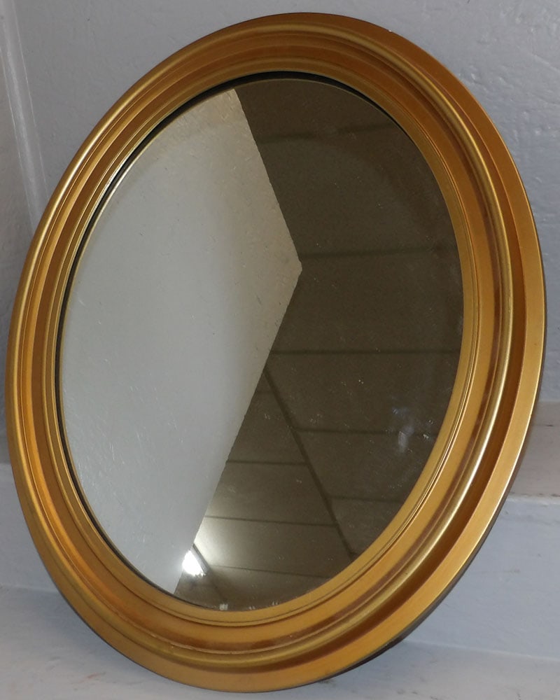 Gilded Frame Oval Mirror (1 of 2)