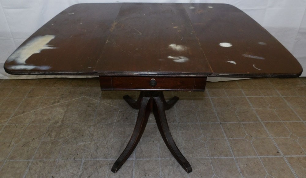 Mahogany Drop Leaf Table - 3