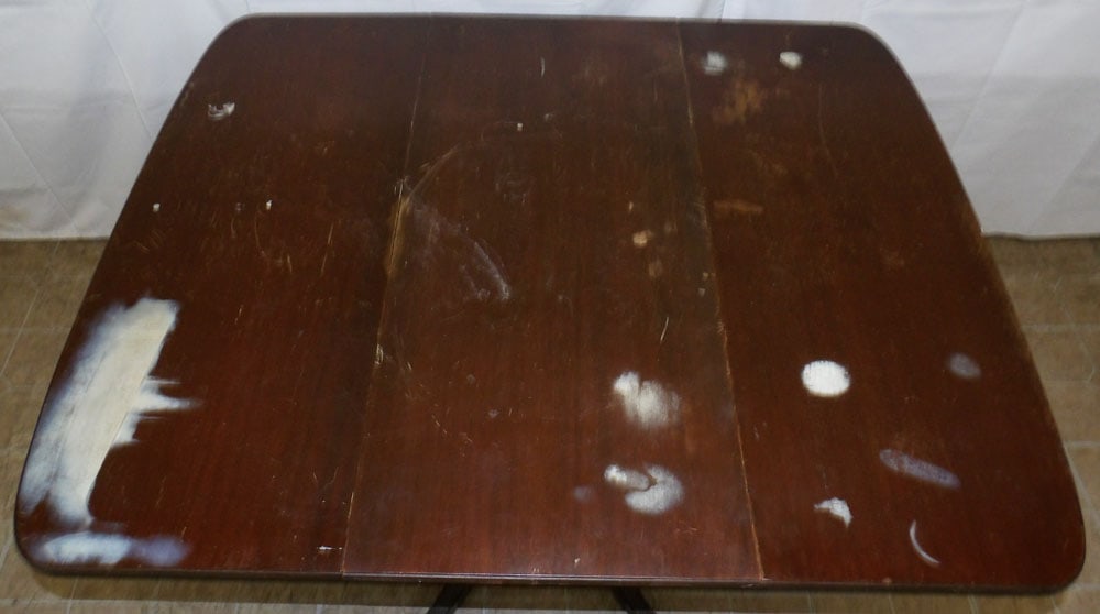 Mahogany Drop Leaf Table - 4