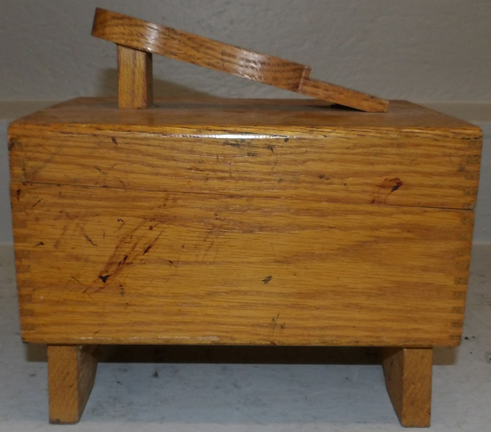 Oak Shoe Shine Box - 3