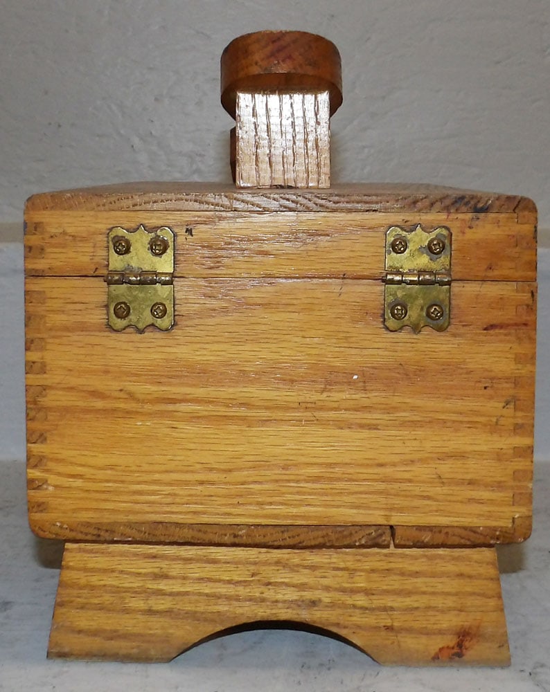 Oak Shoe Shine Box - 6