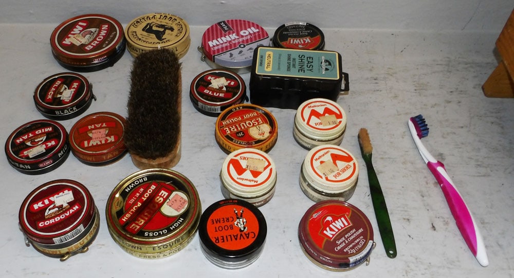 Oak Shoe Shine Box - 7