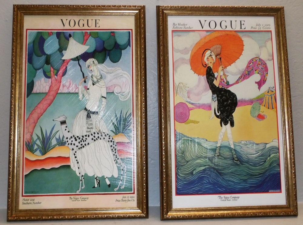 Two Framed Prints: Two Framed Prints . 24 1/4" x 15 1/4" "ALL DESCRIPTIONS AND ANY CONDITION STATEMENT GIVEN BY LANGSTON AUCTION GALLERY ARE STRICTLY OPINIONS AND LANGSTON'S SHALL HAVE NO RESPONSIBILITY FOR ERRORS OR OM