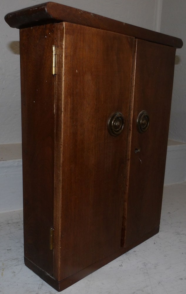 Hanging Walnut Wall Cabinet - 3