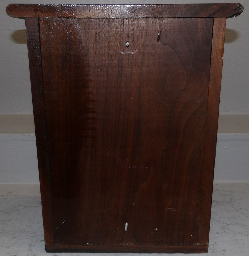 Hanging Walnut Wall Cabinet - 4