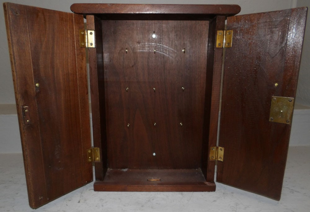 Hanging Walnut Wall Cabinet - 6