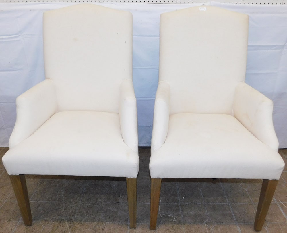 Pair of Upholstered Arm Chairs by Restoration Hardware (1 of 6)