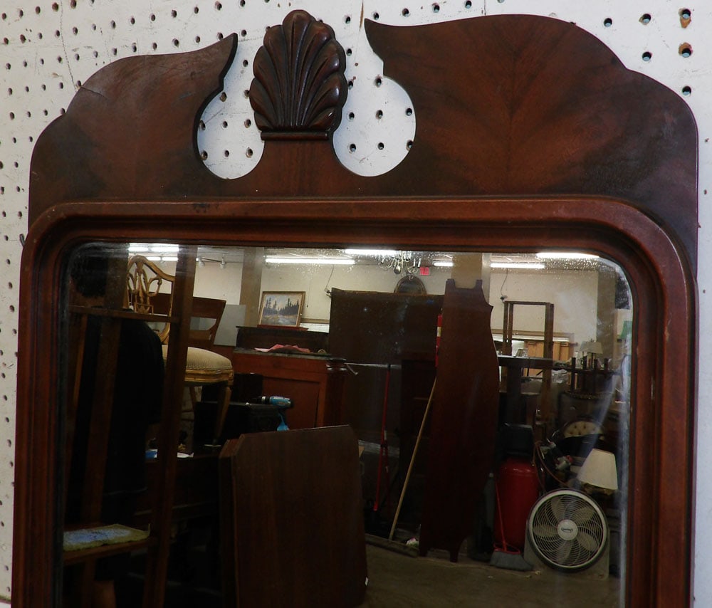 Two Mahogany Framed Mirrors - 2