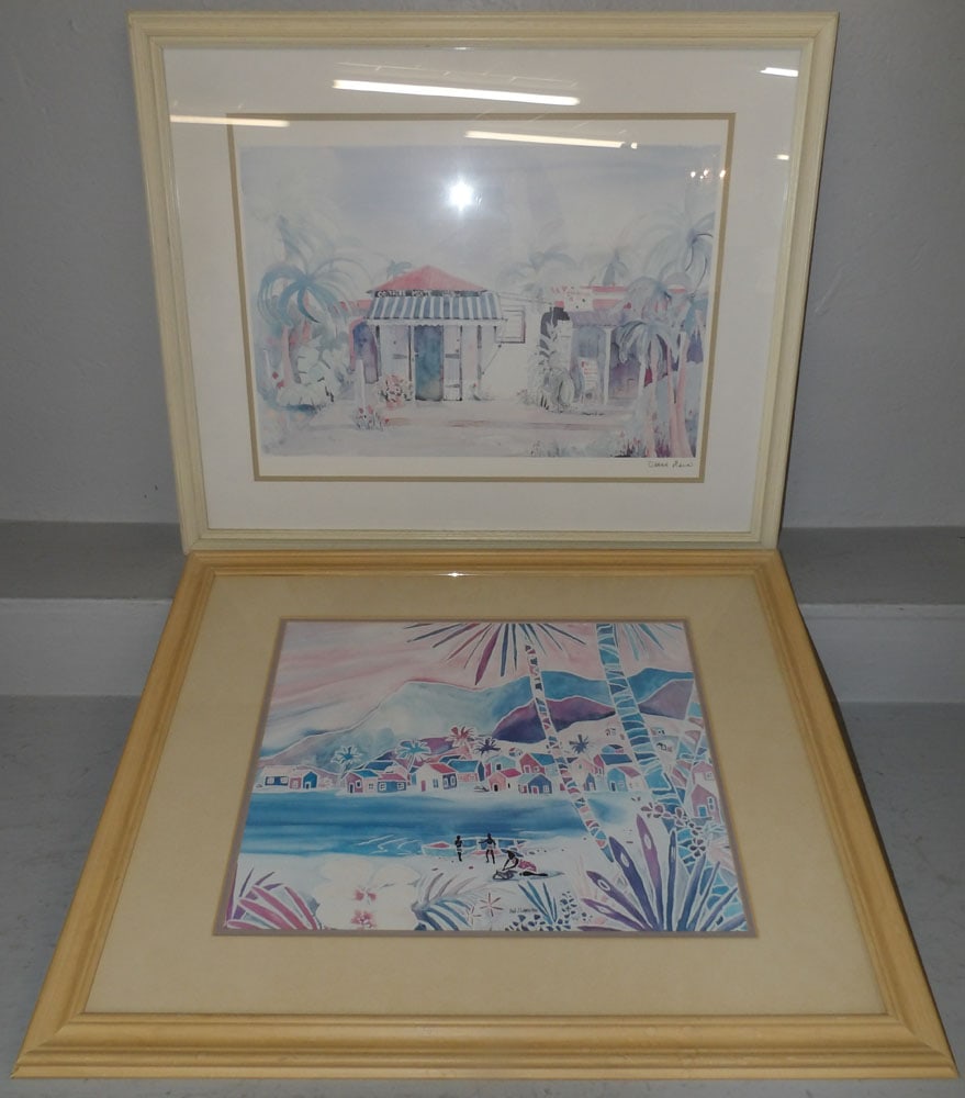 Two Framed Prints: Two Framed Prints . Up to 26 1/2" x 32 3/4" "ALL DESCRIPTIONS AND ANY CONDITION STATEMENT GIVEN BY LANGSTON AUCTION GALLERY ARE STRICTLY OPINIONS AND LANGSTON'S SHALL HAVE NO RESPONSIBILITY FOR