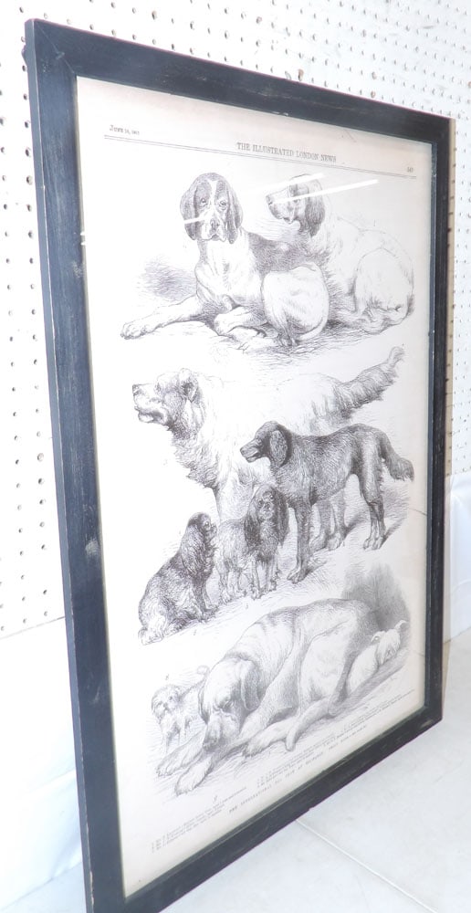 Framed Print of Illustrated London News: Framed Print of Illustrated London News . 37 3/4" x 26 1/4" "ALL DESCRIPTIONS AND ANY CONDITION STATEMENT GIVEN BY LANGSTON AUCTION GALLERY ARE STRICTLY OPINIONS AND LANGSTON'S SHALL HAVE NO